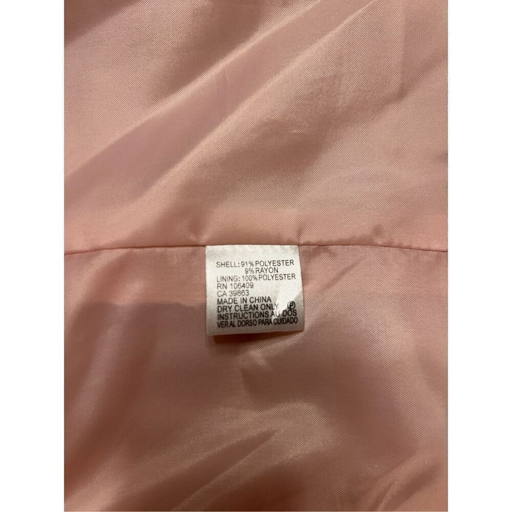 Tahari Women's Pink 2 Button Career Blazer Jacket Size 6P - Picture 6 of 8